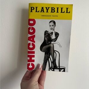 PLAYBILL Chicago Program – Yellow, Red, Black
